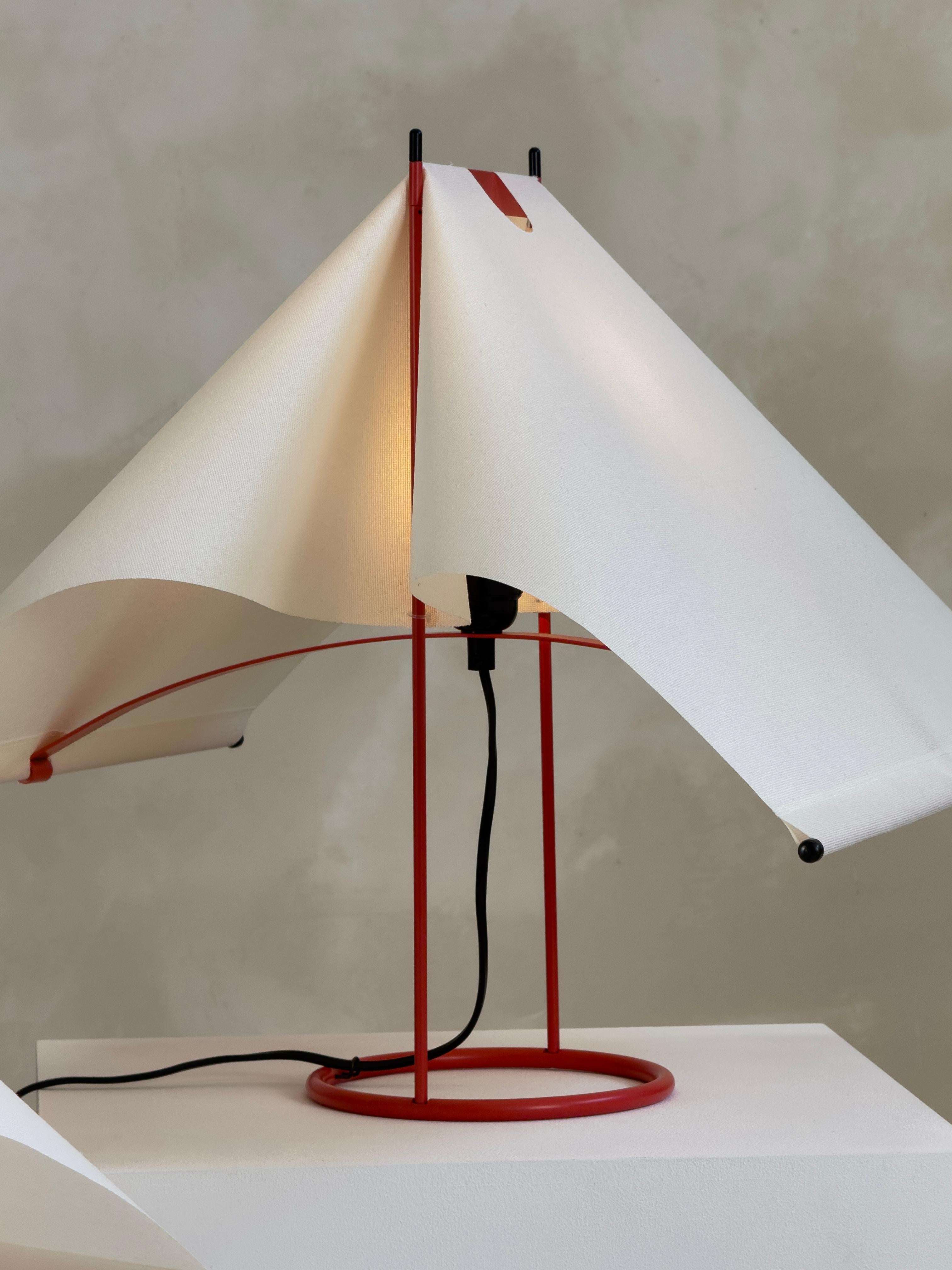 Tischlampen Le Falene, entworfen von Piero De Martini für Arteluce, Italien 1980er Jahre im Angebot 1