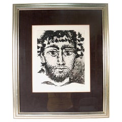 'Le Faune' 'Head of a Faun' Etching & Aquatint by Pablo Picasso, 1958 