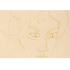 "Le Faune Rêveur" Lithography, Jean Cocteau, 1950