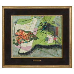 Retro "Le Festin De'Avaignée" Oil on Canvas, Jean de Botton, 1960 (1898-1978) 