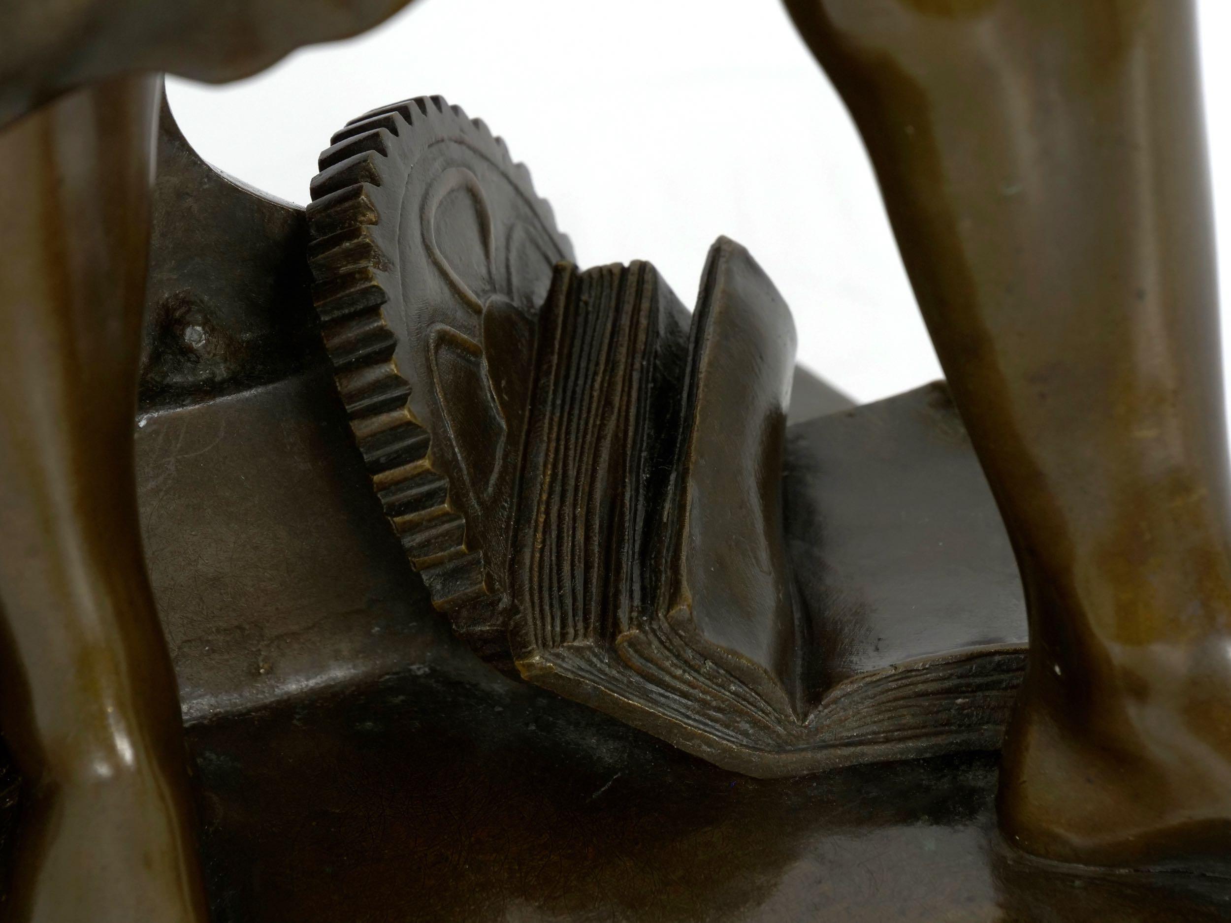 Sculpture française en bronze de forgeron représentant un forgeron par Jean-Baptiste Germain 6