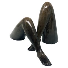 Le Gambe Resin and Stone Sculpture Portraying Women's Legs