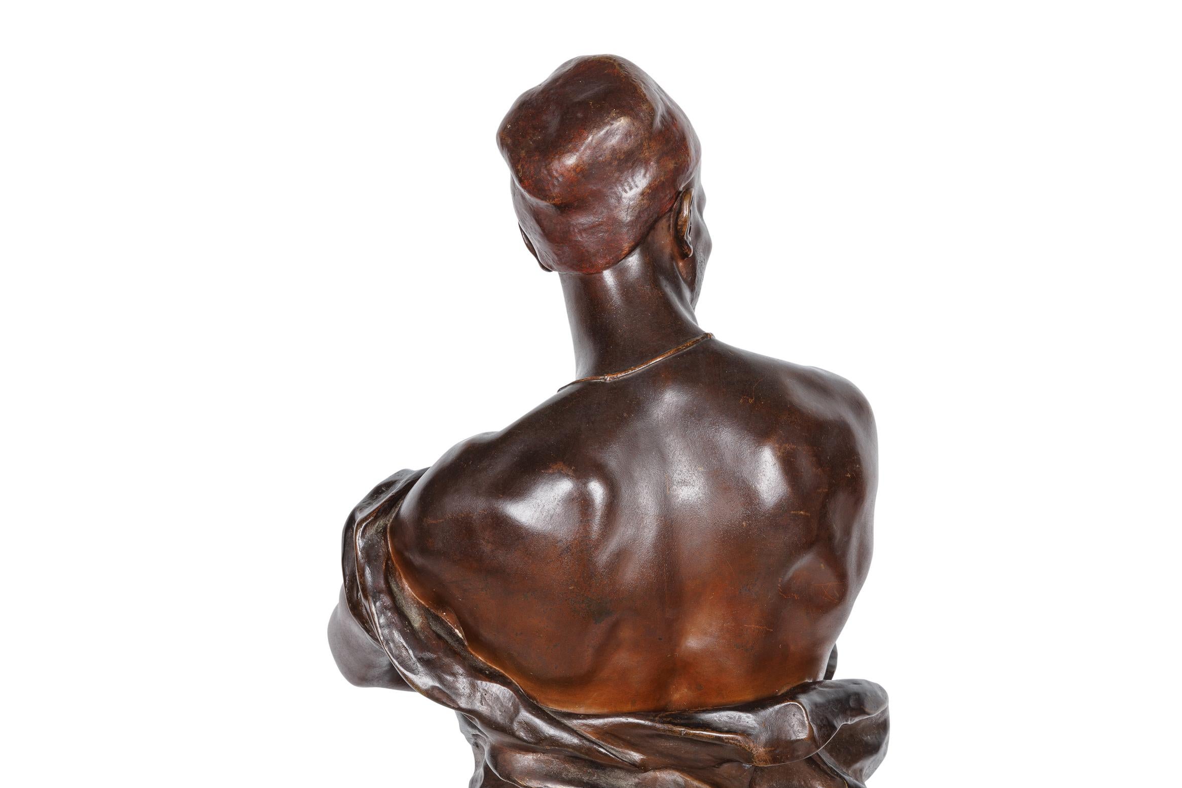 Le Garde Du Harem, una monumentale scultura orientale in bronzo di G. Coudray in vendita 2