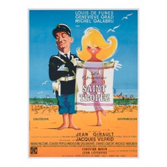 Le gendarme de Saint-Tropez R1966 Französisch Moyenne Film Poster, Clement Hurel