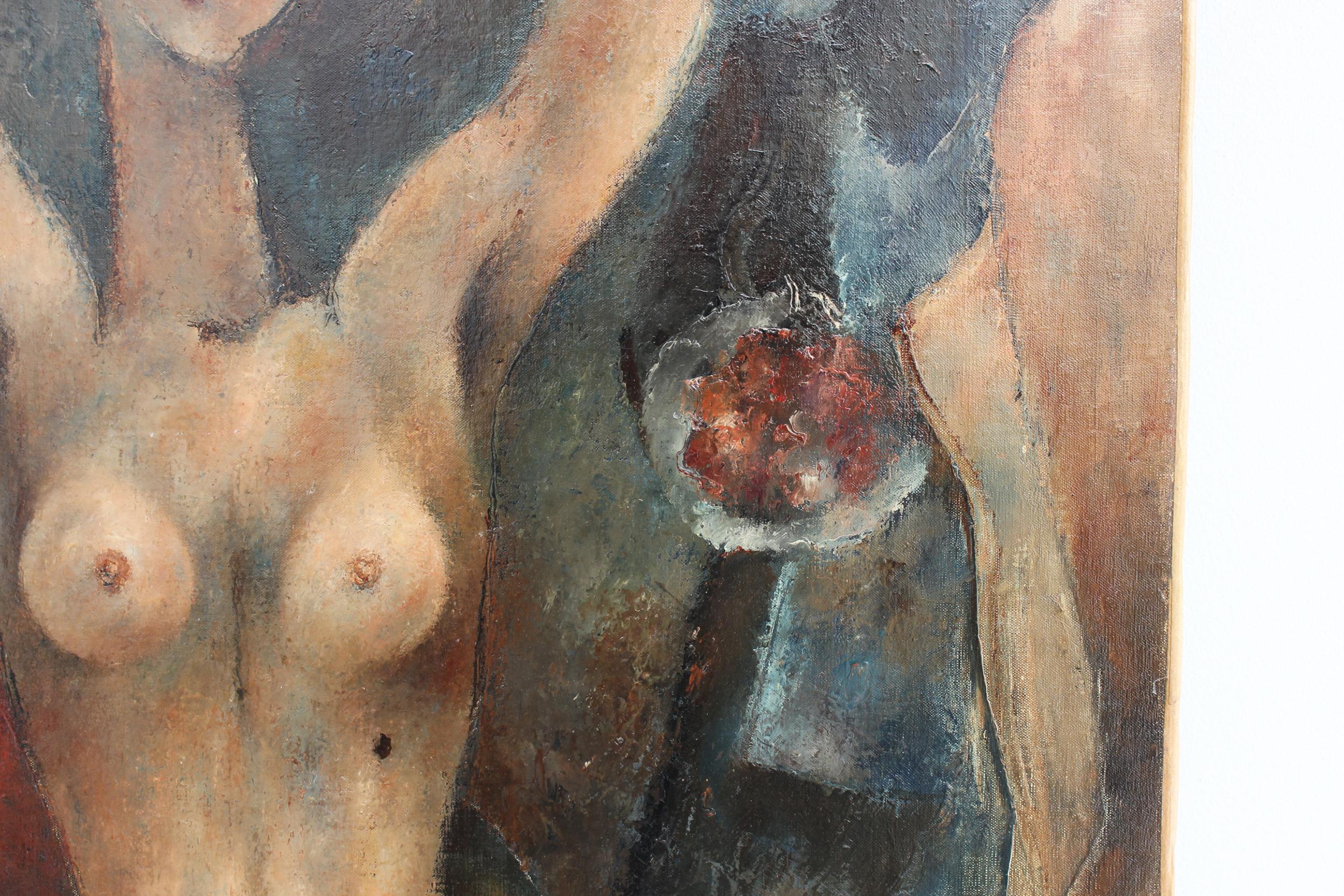 Toile « Le Grain de Beaute », huile sur toile d'Edouard Goerg en vente