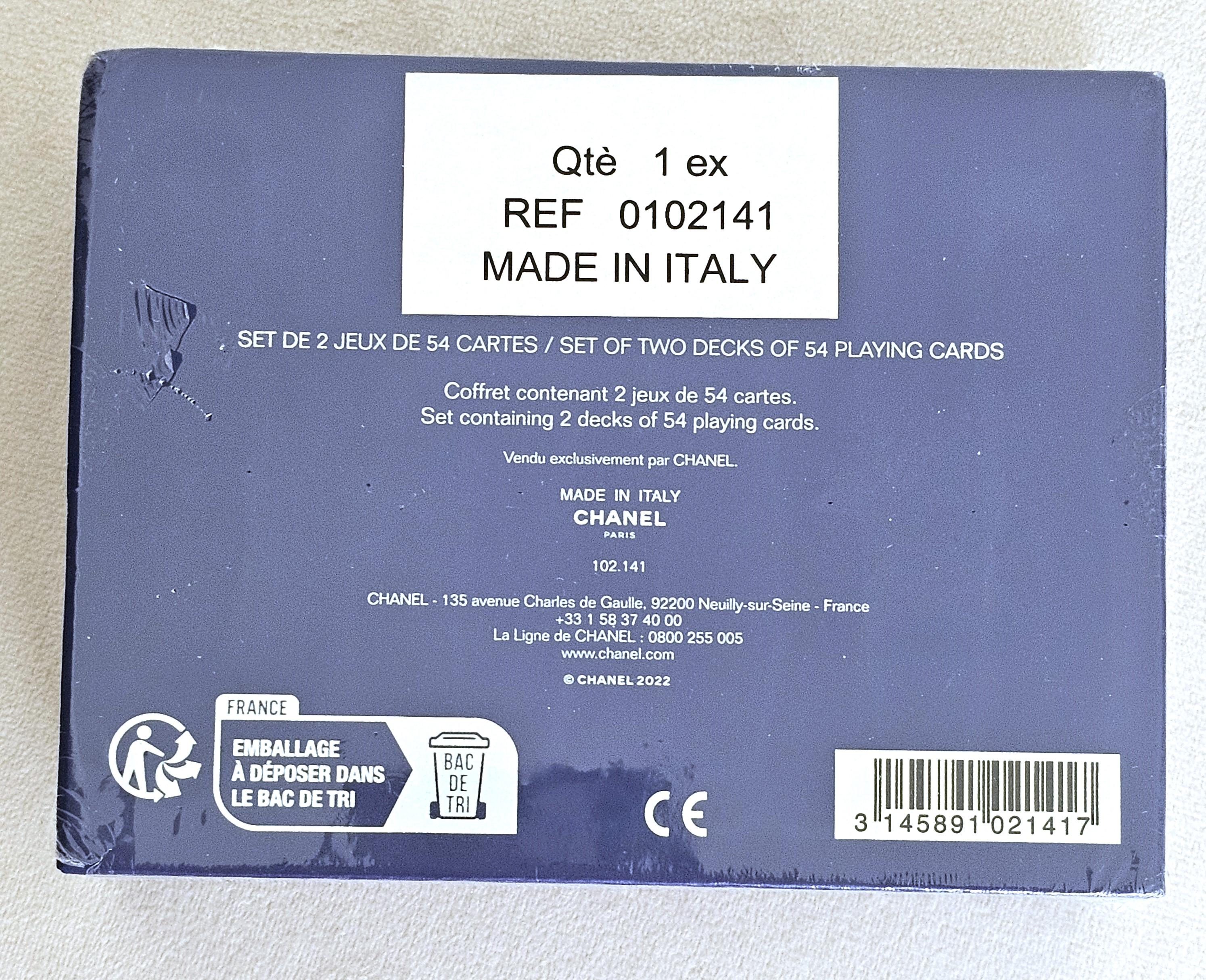 Le Grand No. de Chanel Carte da gioco Raro oggetto da collezione Parigi In condizioni Nuovo in vendita a 'S-HERTOGENBOSCH, NL
