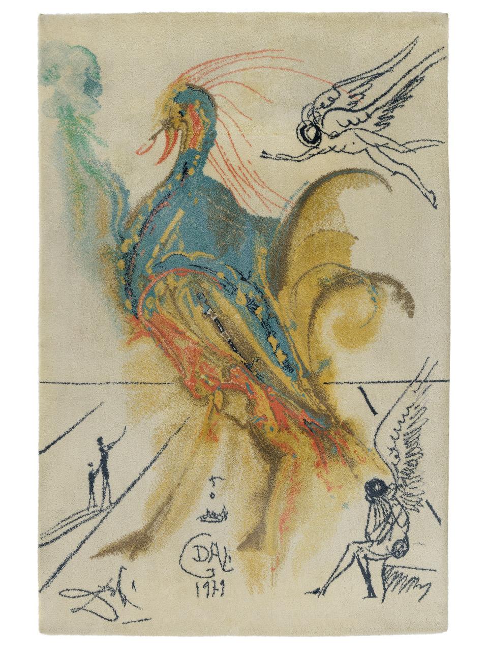 Alfombra de lana Le Grand Pavon Después de Salvador Dalí en venta 7