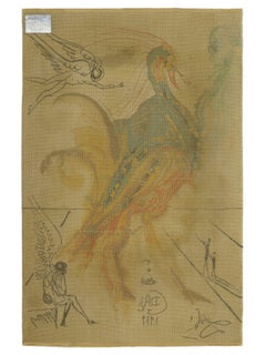 Le Grand Pavon Wool Carpet After Salvador Dalí