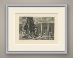 Le Gynécée, Classical Roman Courtyard after Gustave Boulanger, circa 1880