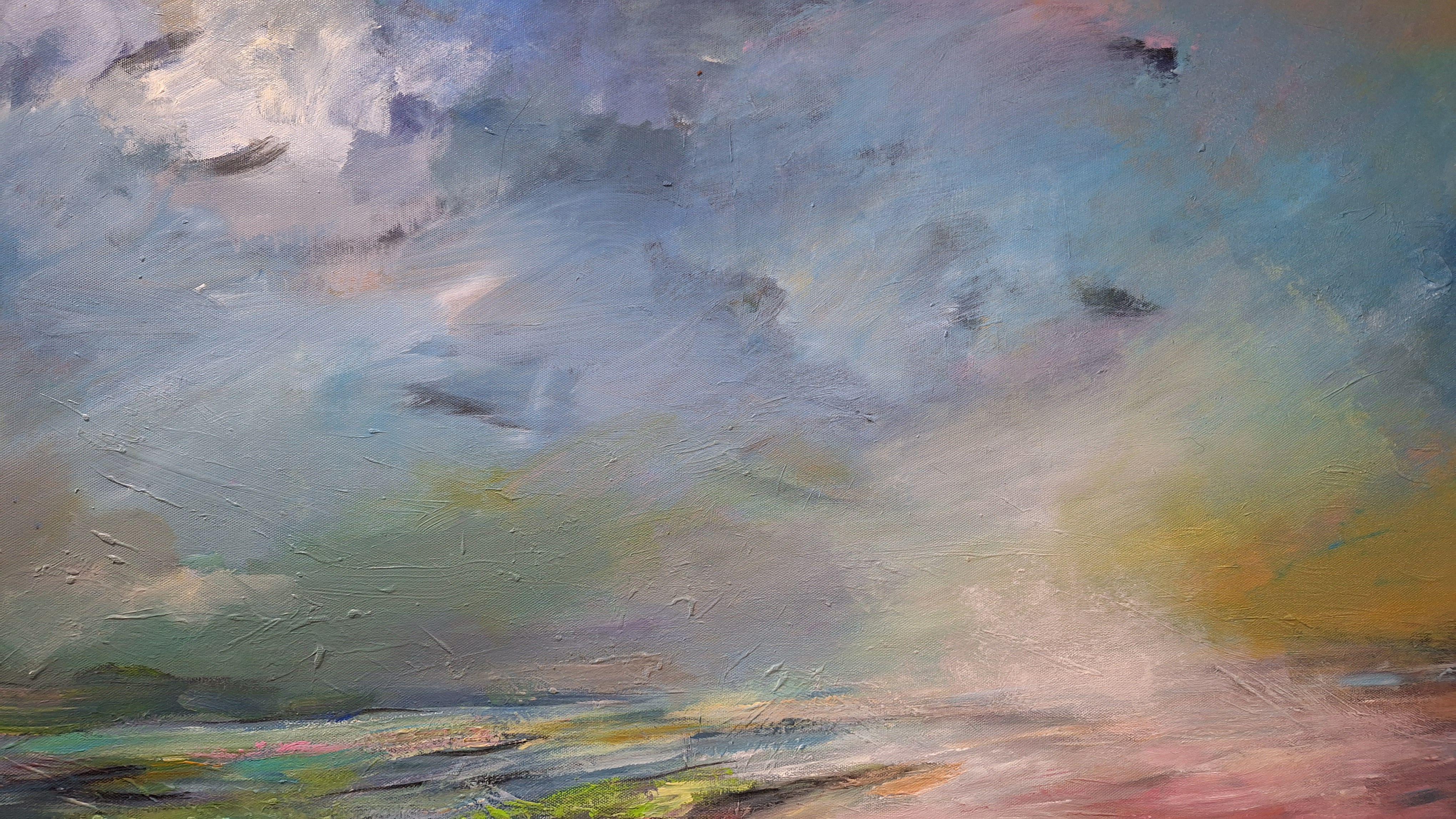 A morning dawn, Painting, Acrylic on Canvas For Sale 4
