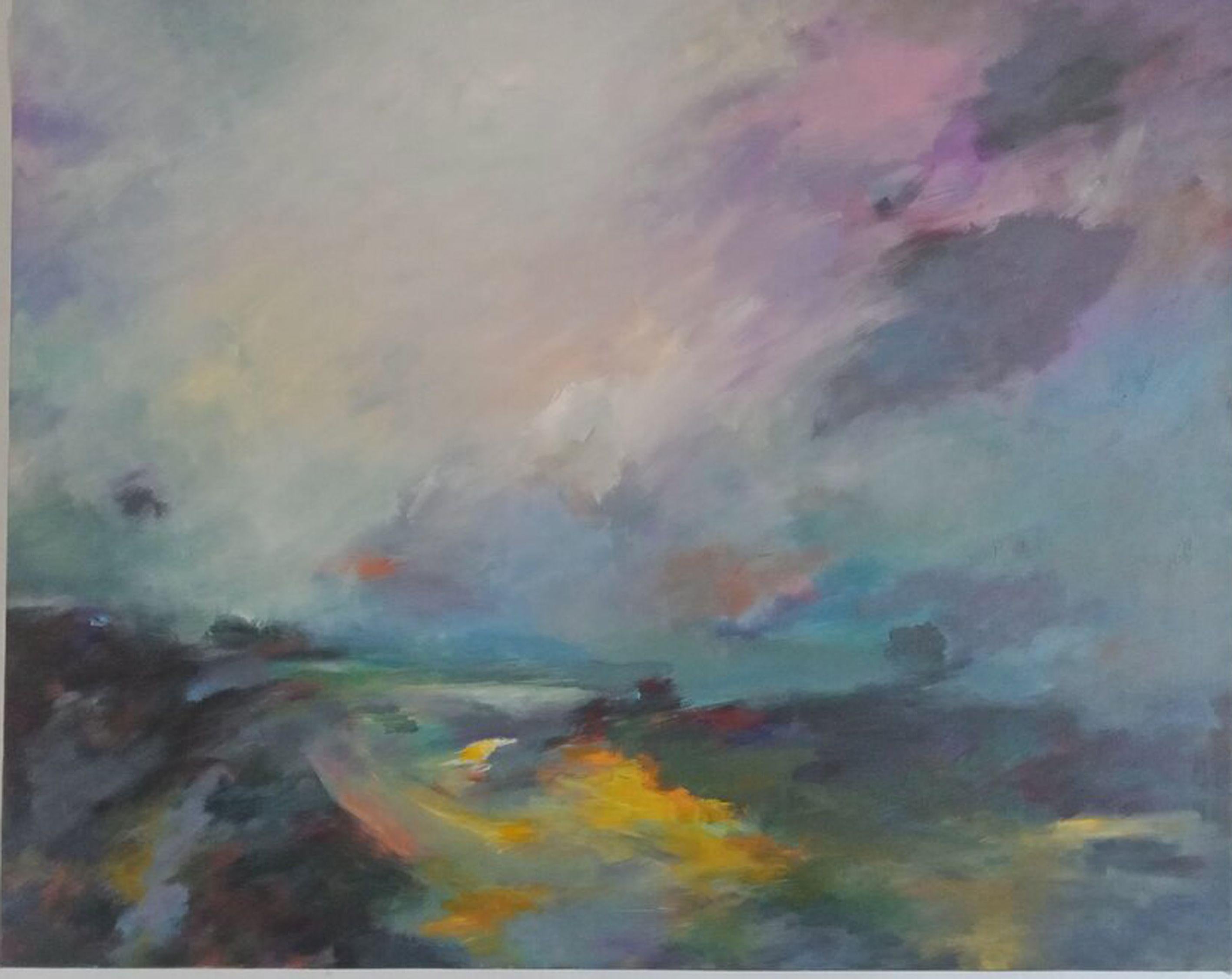 A summer morning, Painting, Acrylic on Canvas