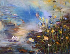 Autumn Sunshine Painting 80_100cm, Painting, Acrylic on Canvas