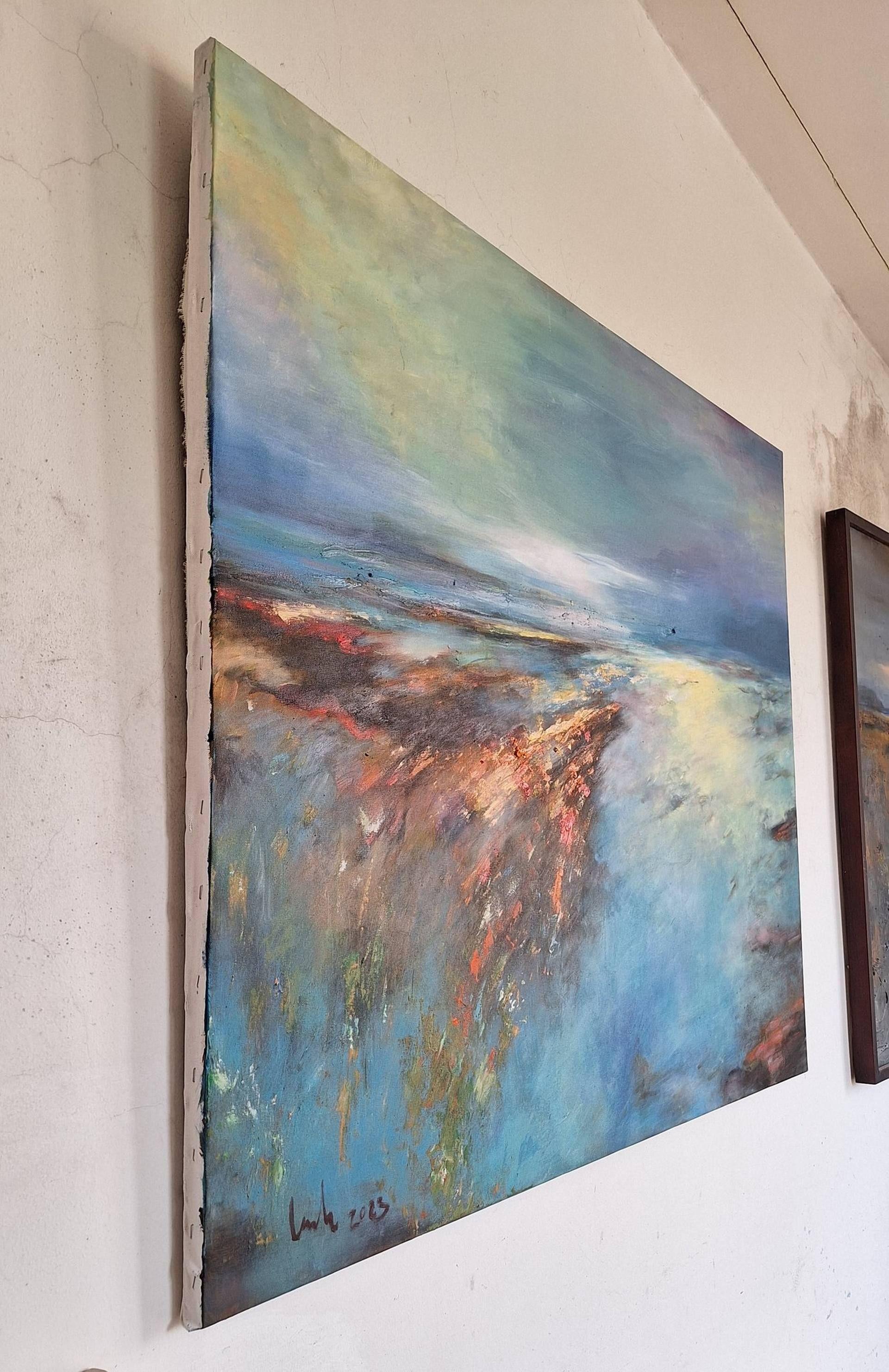 early sunshine in the bay Painting, Painting, Acrylic on Canvas For Sale 3