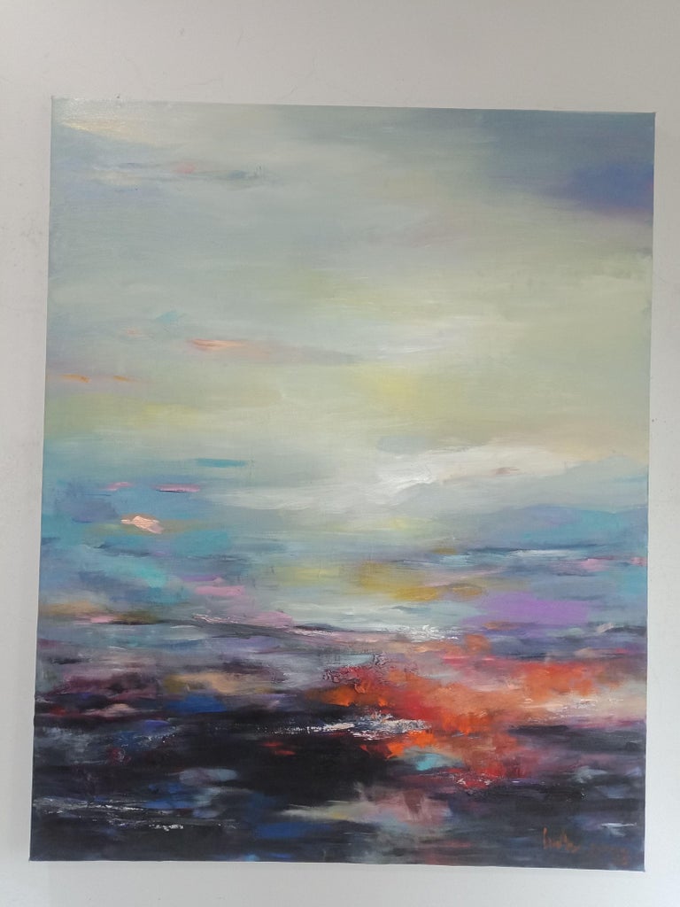 LE HAI LINH Landscape abstracts, Painting, Acrylic on Canvas For Sale