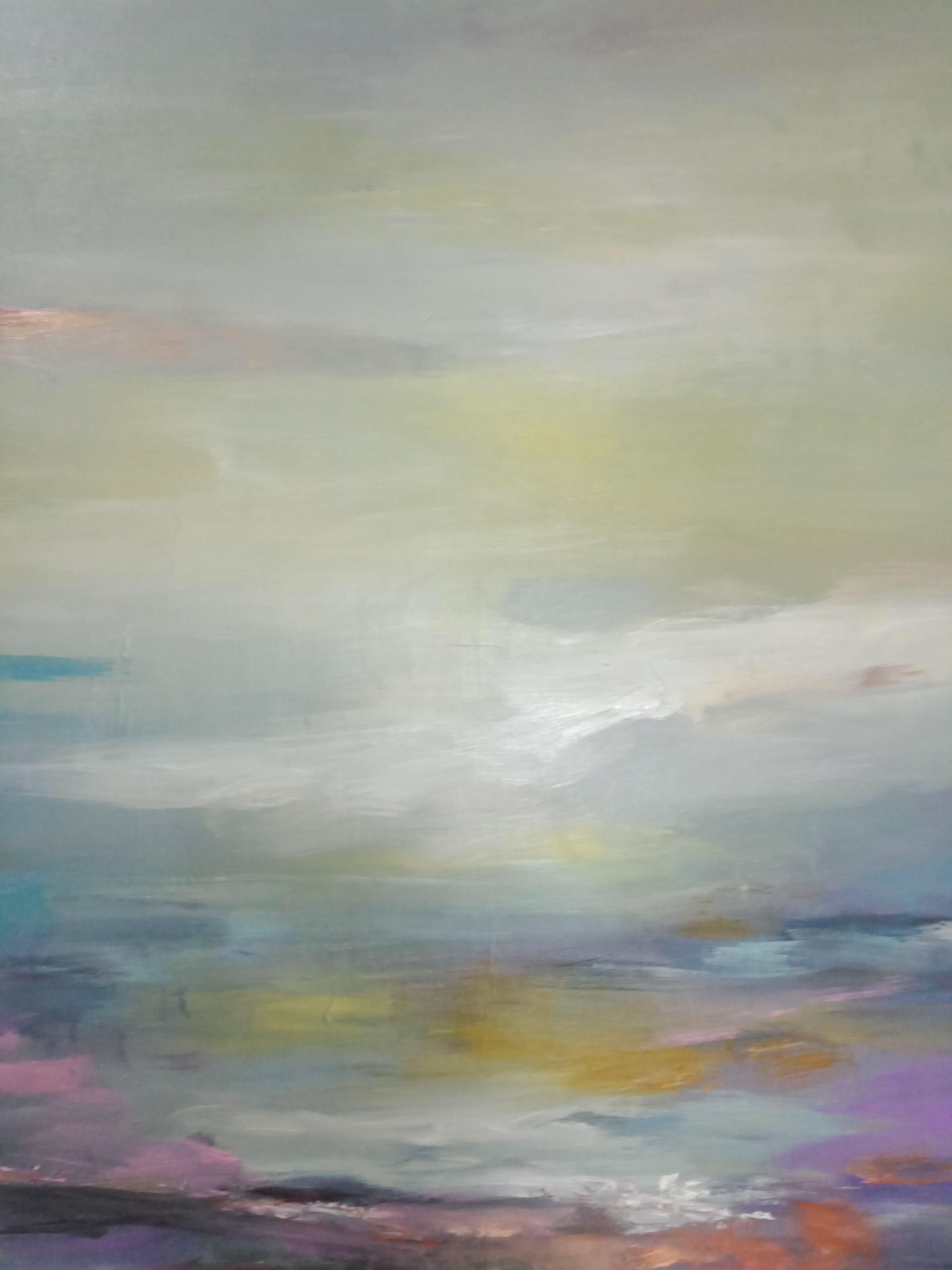 Paesaggio astratto, Pittura, Acrilico su tela in vendita 1