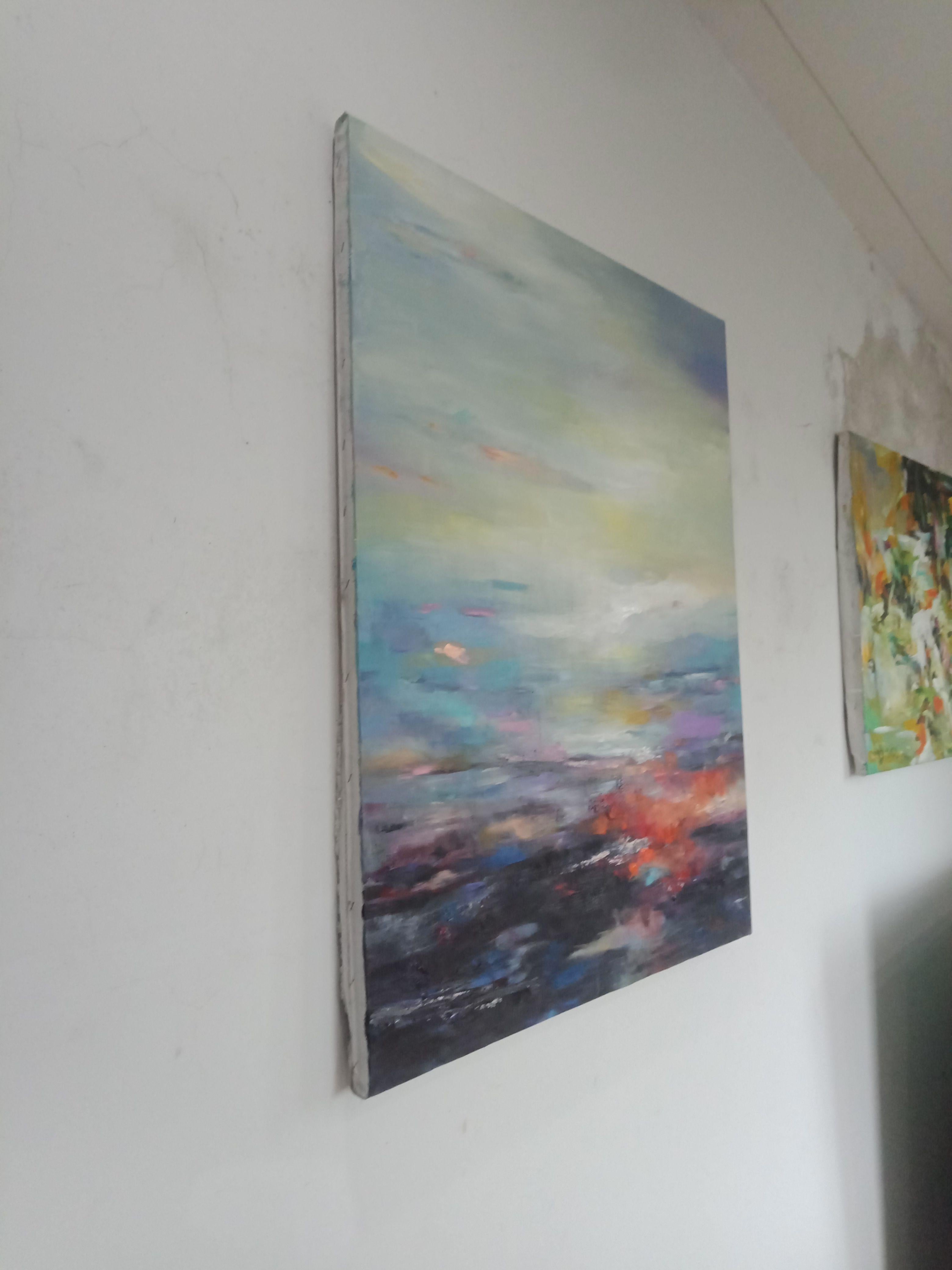 Paesaggio astratto, Pittura, Acrilico su tela in vendita 2
