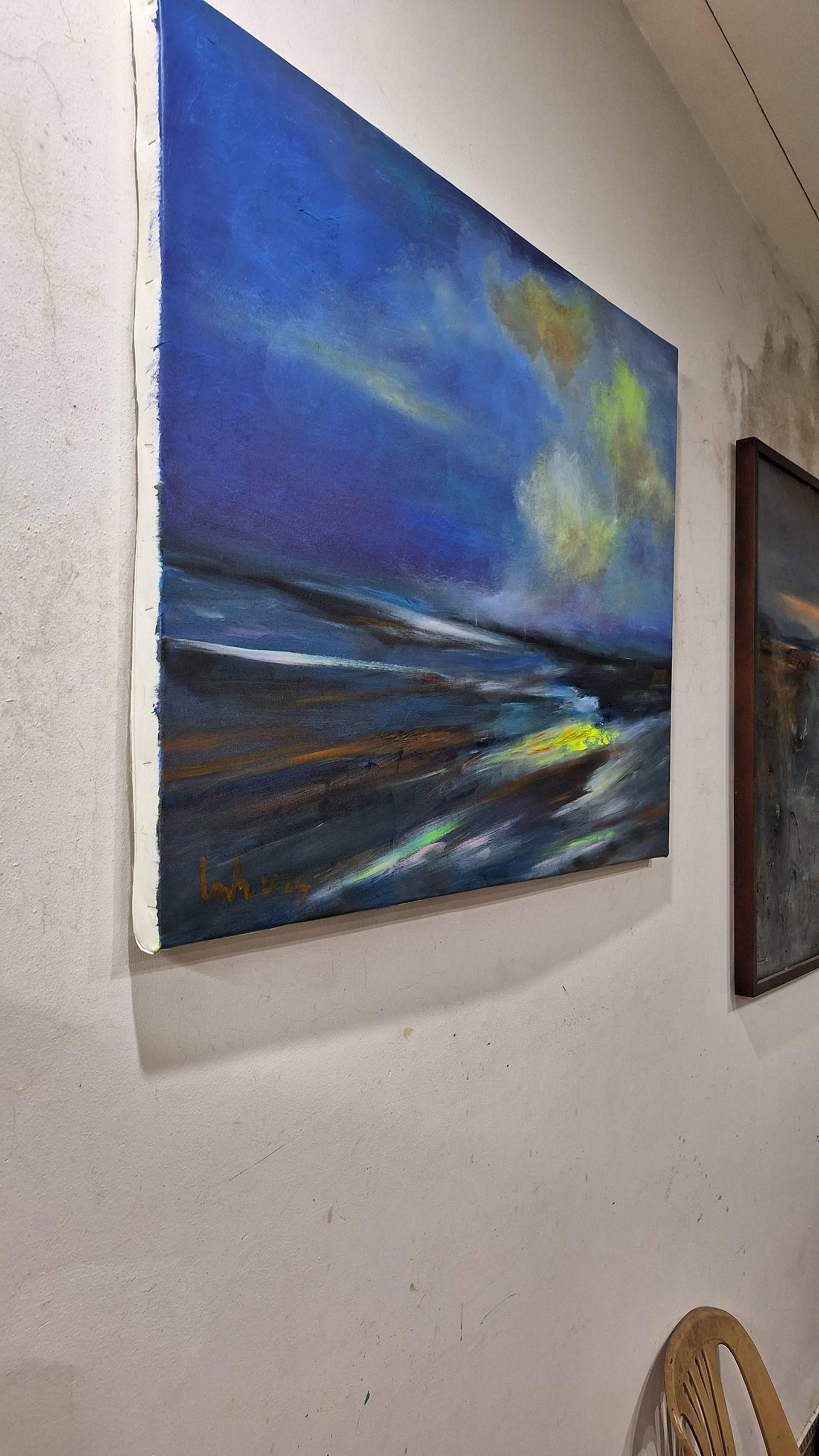 Light yellow, Painting, Acrylic on Canvas For Sale 2