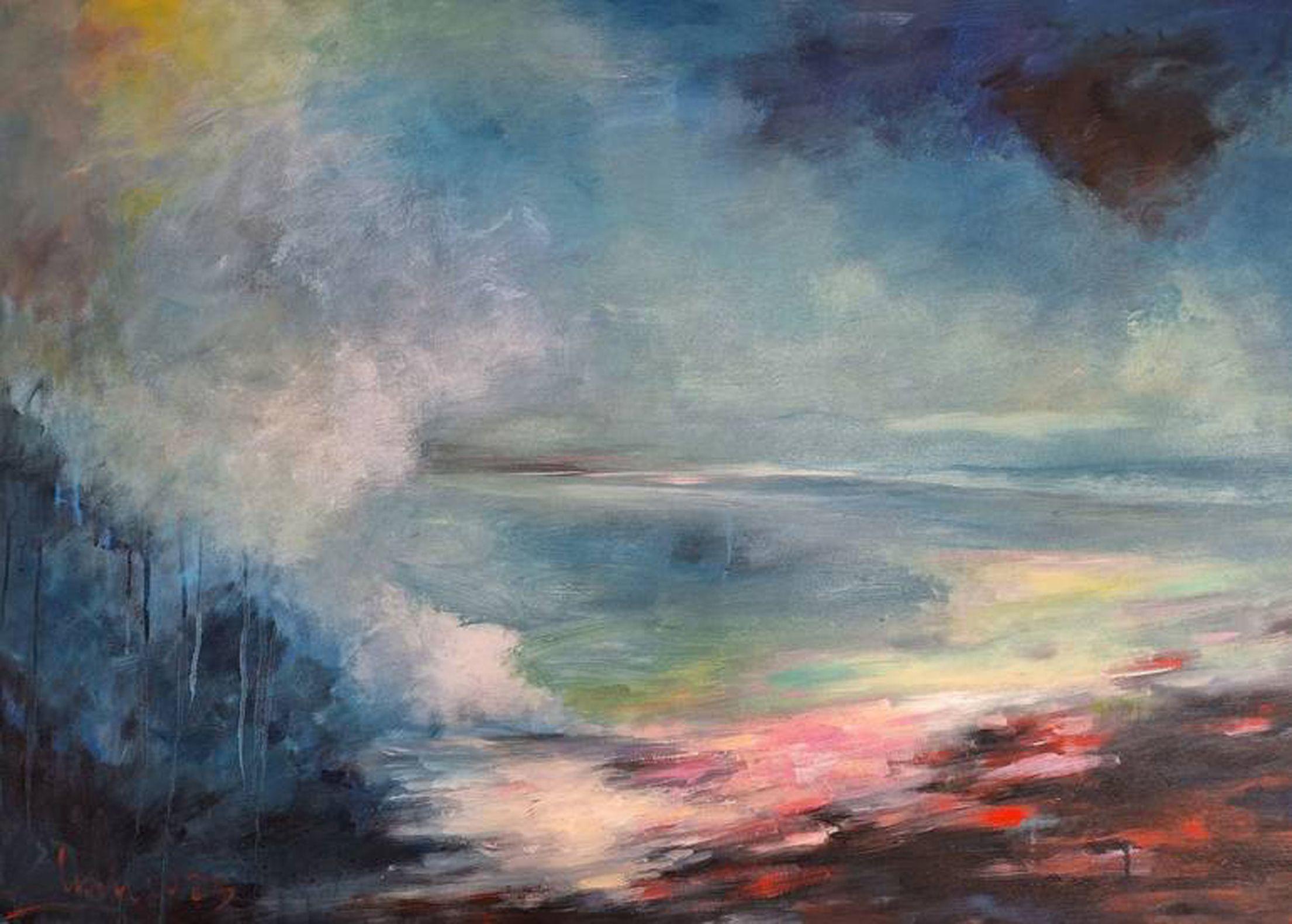 Mañana de mayo, Pintura, Acrílico sobre lienzo - Painting Expresionismo abstracto de LE HAI LINH