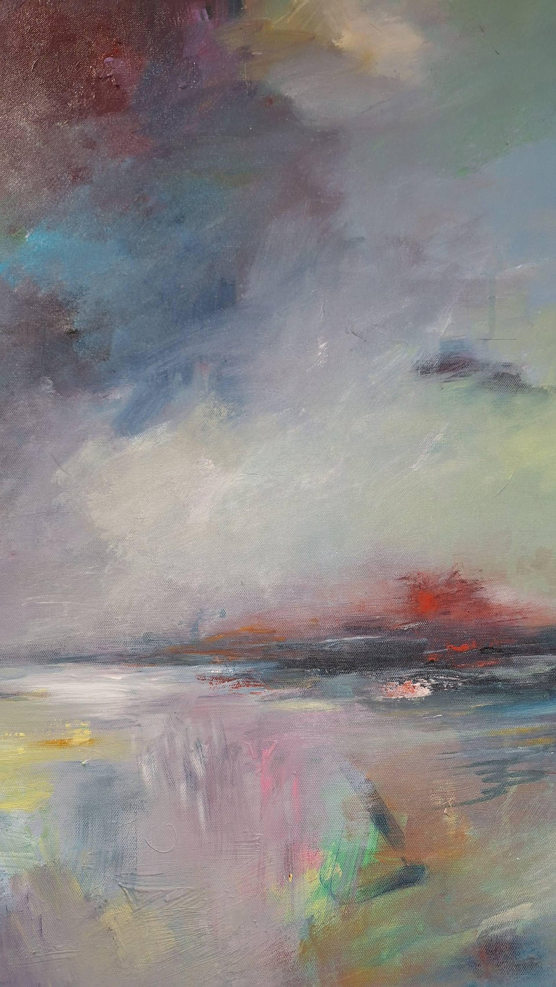 October reflections, Painting, Acrylic on Canvas For Sale 1