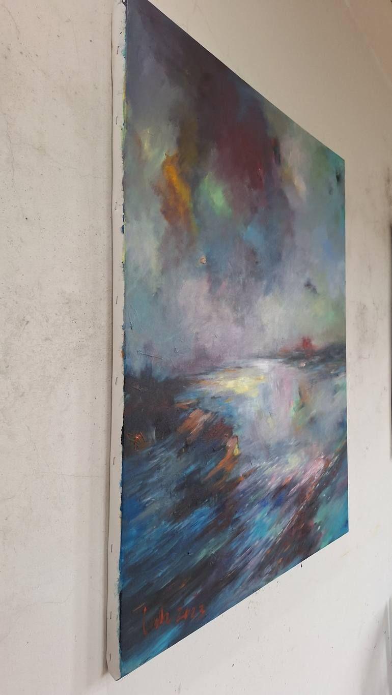 October reflections, Painting, Acrylic on Canvas For Sale 2