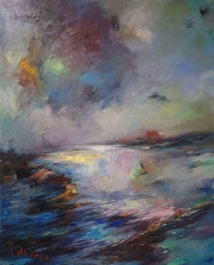 October reflections, Painting, Acrylic on Canvas