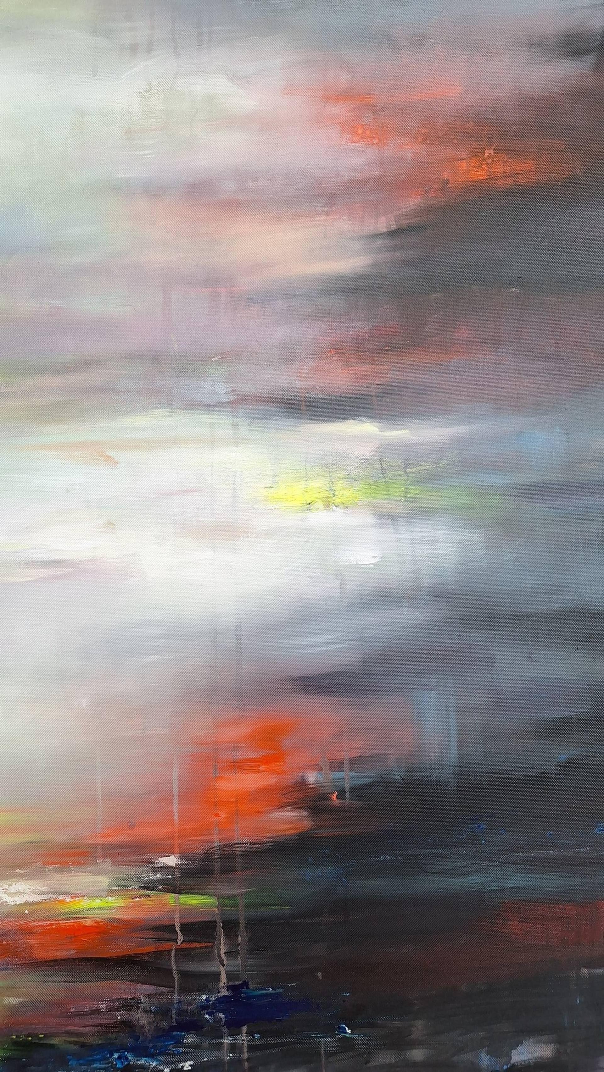 Painting of light at the end of the day, Painting, Acrylic on Canvas For Sale 3