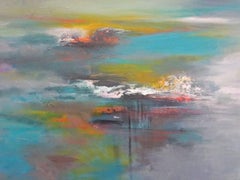 Friedenlich im Morgen, Gemälde, Acryl auf Leinwand