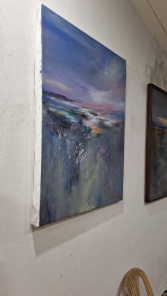 pink storm, Painting, Acrylic on Canvas