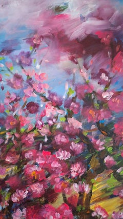 Szene am Meer, Gemälde, Acryl auf Leinwand