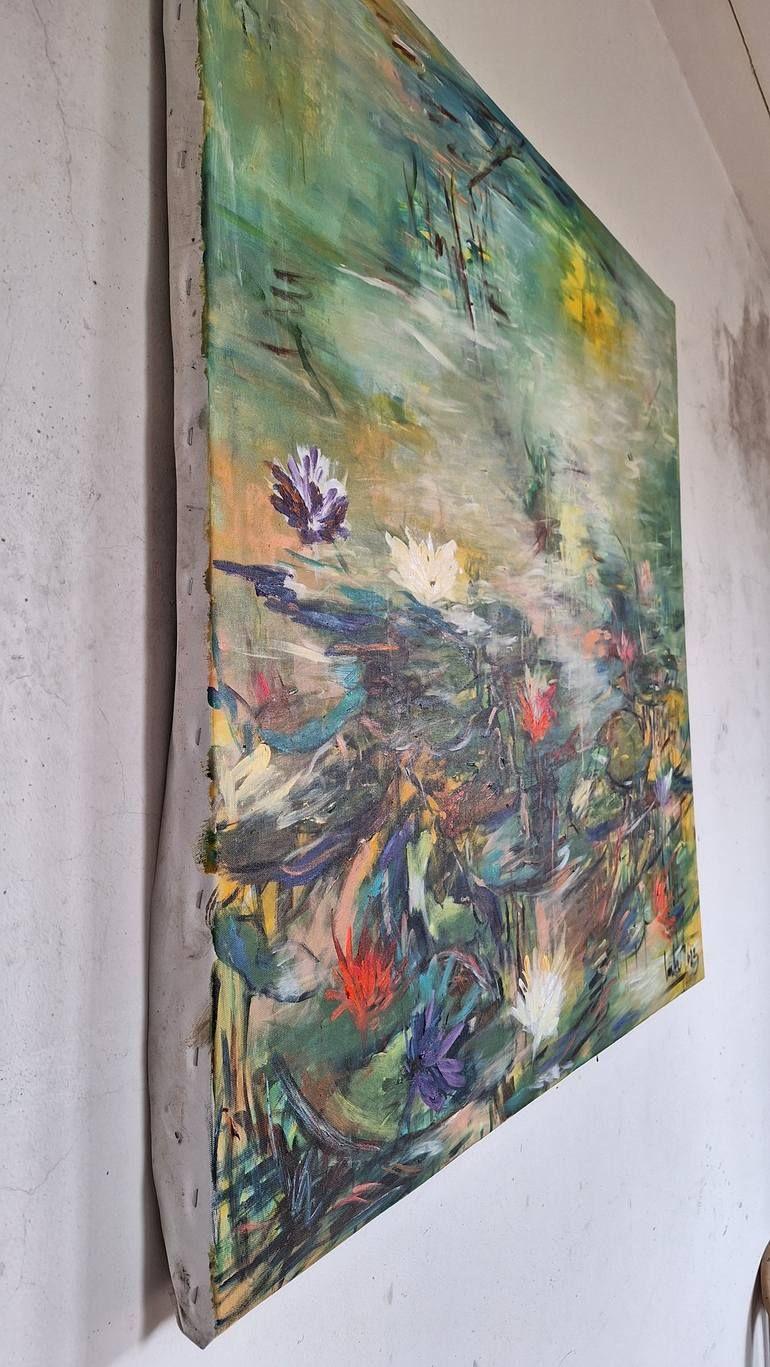Saisonale Version Malerei 100_100cm, Malerei, Acryl auf Leinwand im Angebot 2