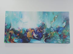 Spring dance (60-120cm), Painting, Acrylic on Canvas