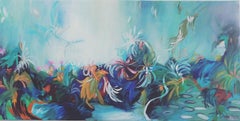 Frühlings-Springtanz (60-120 cm), Gemälde, Acryl auf Leinwand