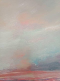 Coucher de soleil, peinture, acrylique sur toile