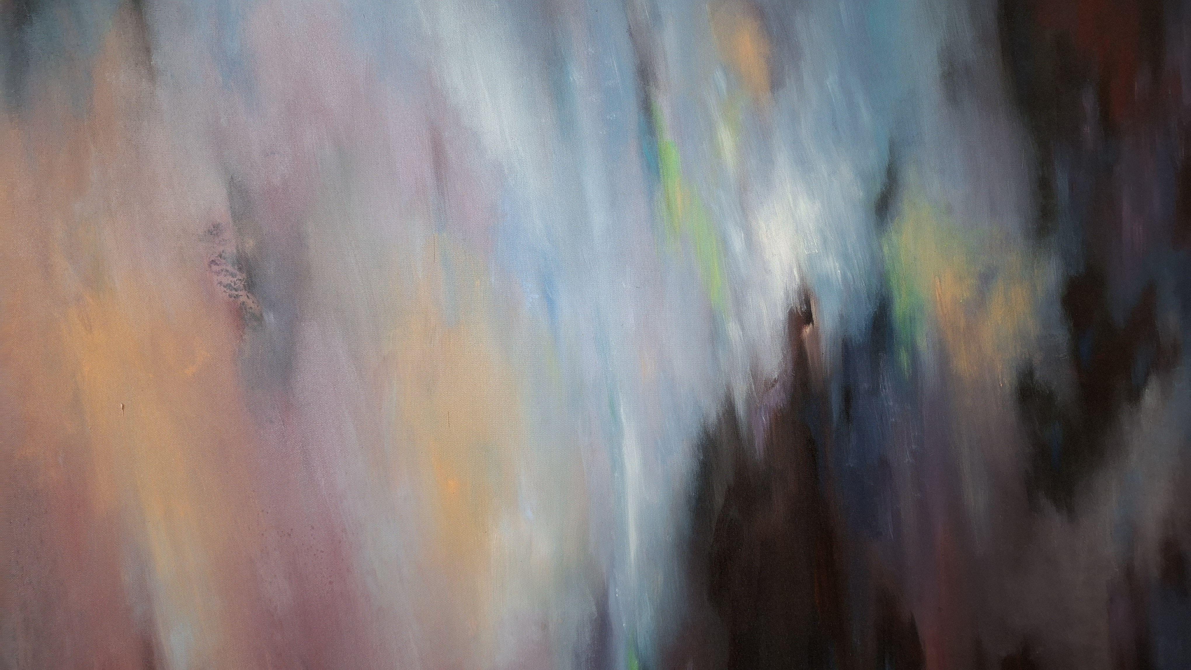 Sonnenuntergang, Gemälde, Acryl auf Leinwand (Abstrakt), Painting, von LE HAI LINH