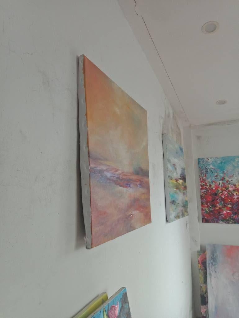 Sunset, Painting, Acrylic on Canvas For Sale 1