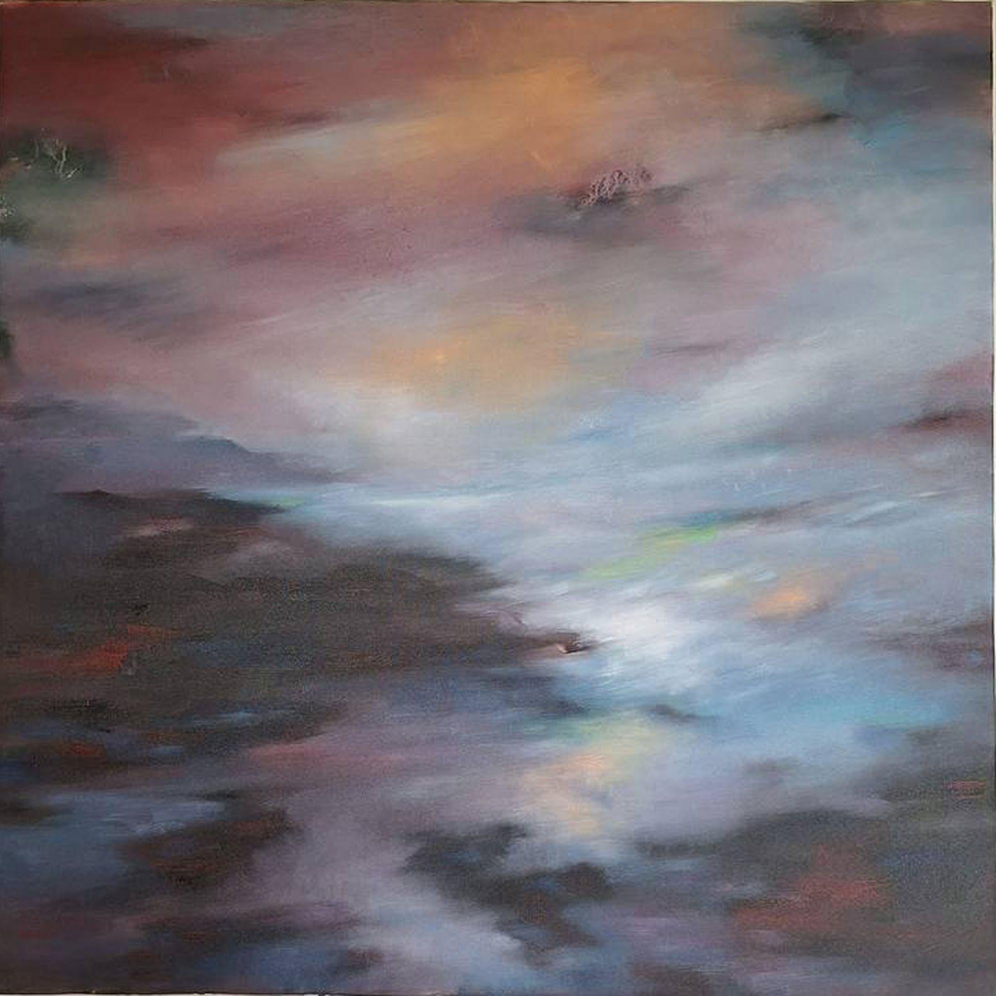 Sunset, Painting, Acrylic on Canvas