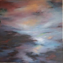 Sunset, Painting, Acrylic on Canvas
