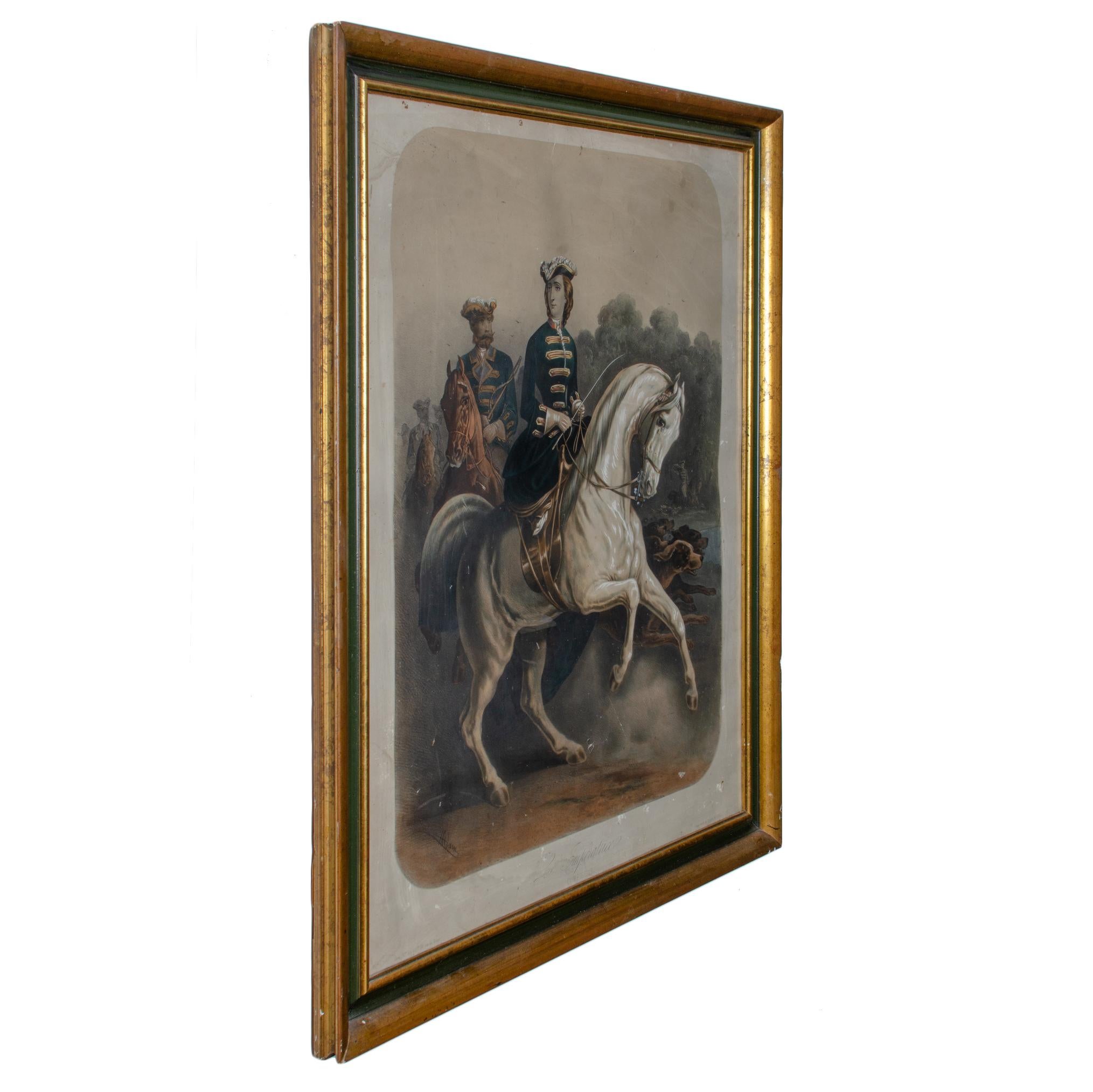 Le Impératrice Eugénie Lithographie, um 1850 (Französisch) im Angebot