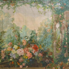 'Le Jardin d'Armide' - A Rare Wallpaper Panel by Desfossé