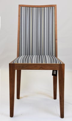 Le Jeune Upholstery Antonella Walnut  Dining Chair Showroom Model