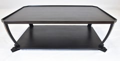 Le Jeune Upholstery Club Havana Coffee Table with Inlay Details