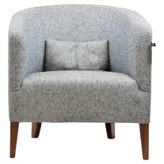 Le Jeune Upholstery Gino Barrel Back Club Chair Showroom Model