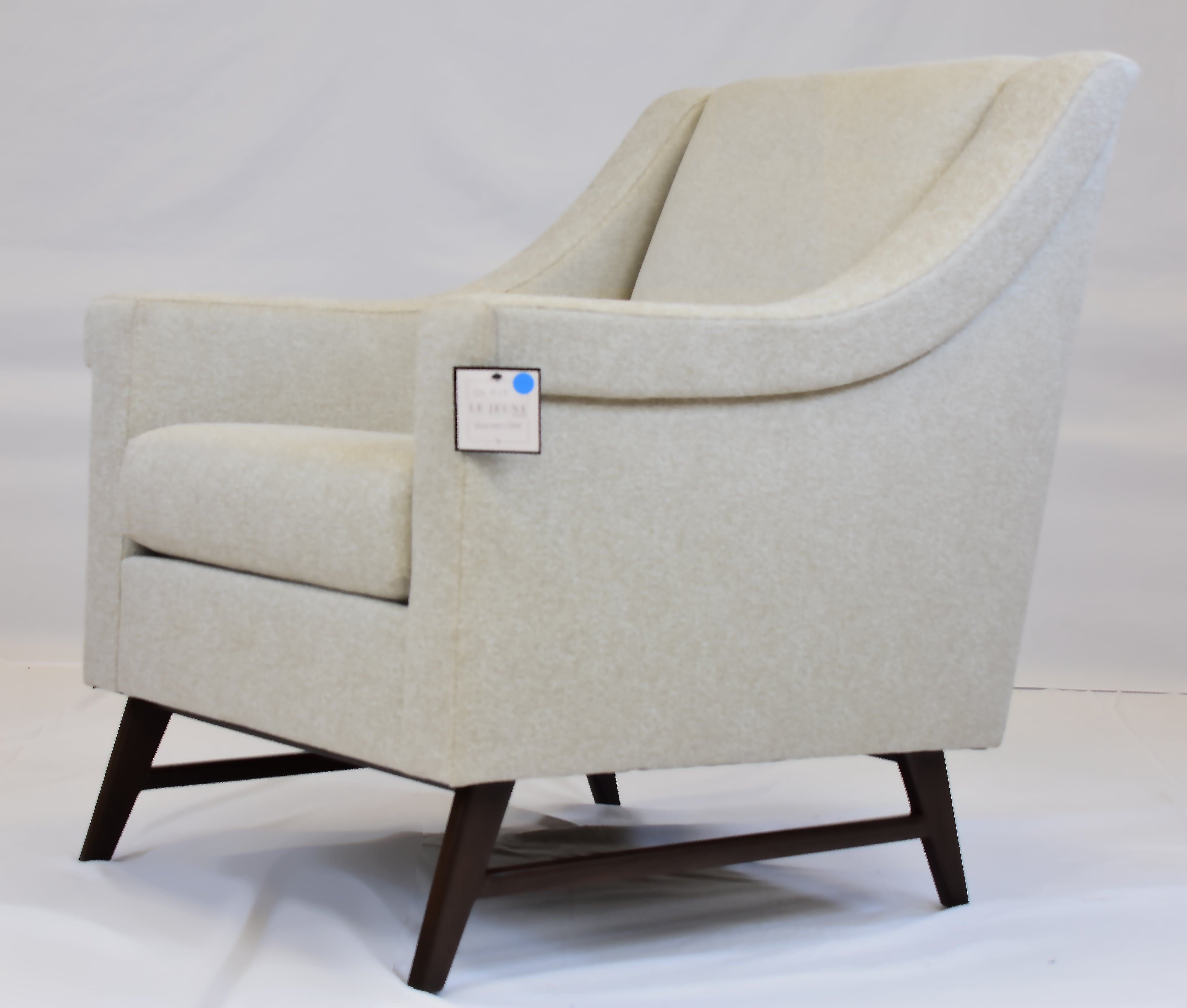 American Le Jeune Upholstery Hansen Lounge Chair Showroom Model For Sale