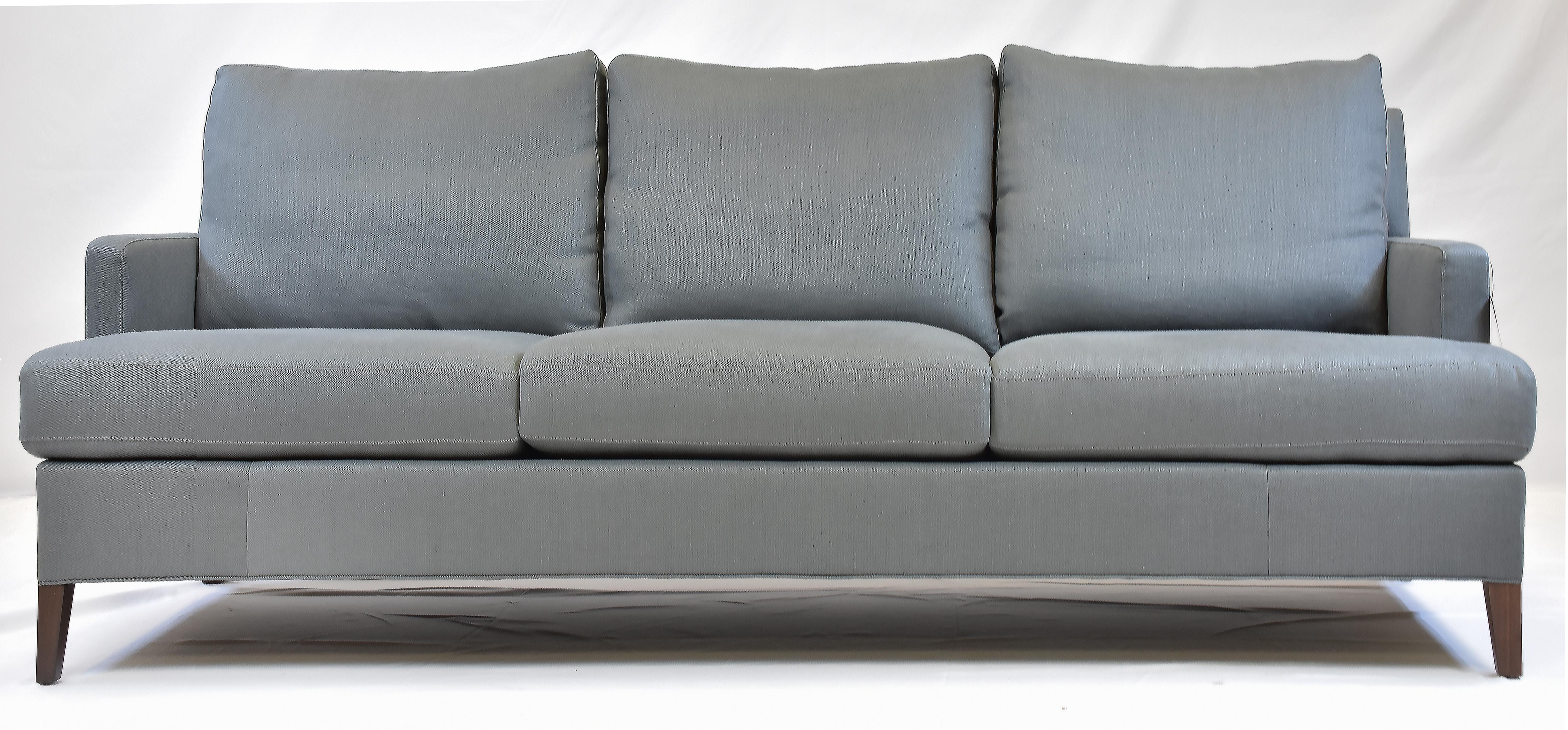 Mid-Century Modern Le Jeune Upholstery Hollywood Sofa Showroom Model For Sale