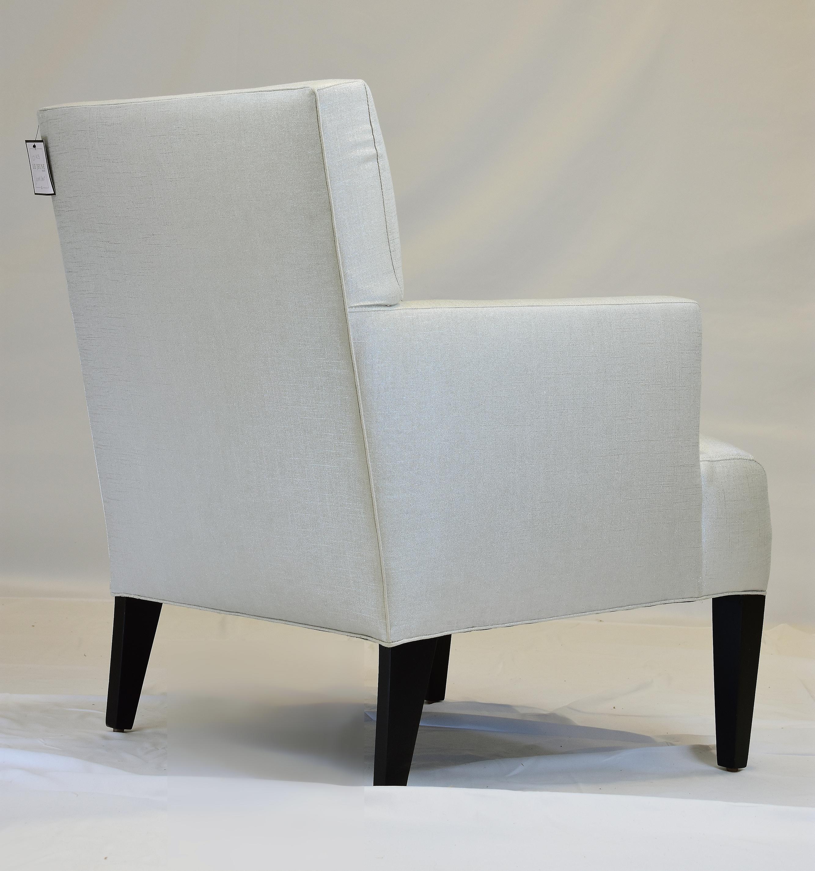 Fabric Le Jeune Upholstery Jasmine Armchair Showroom Model For Sale