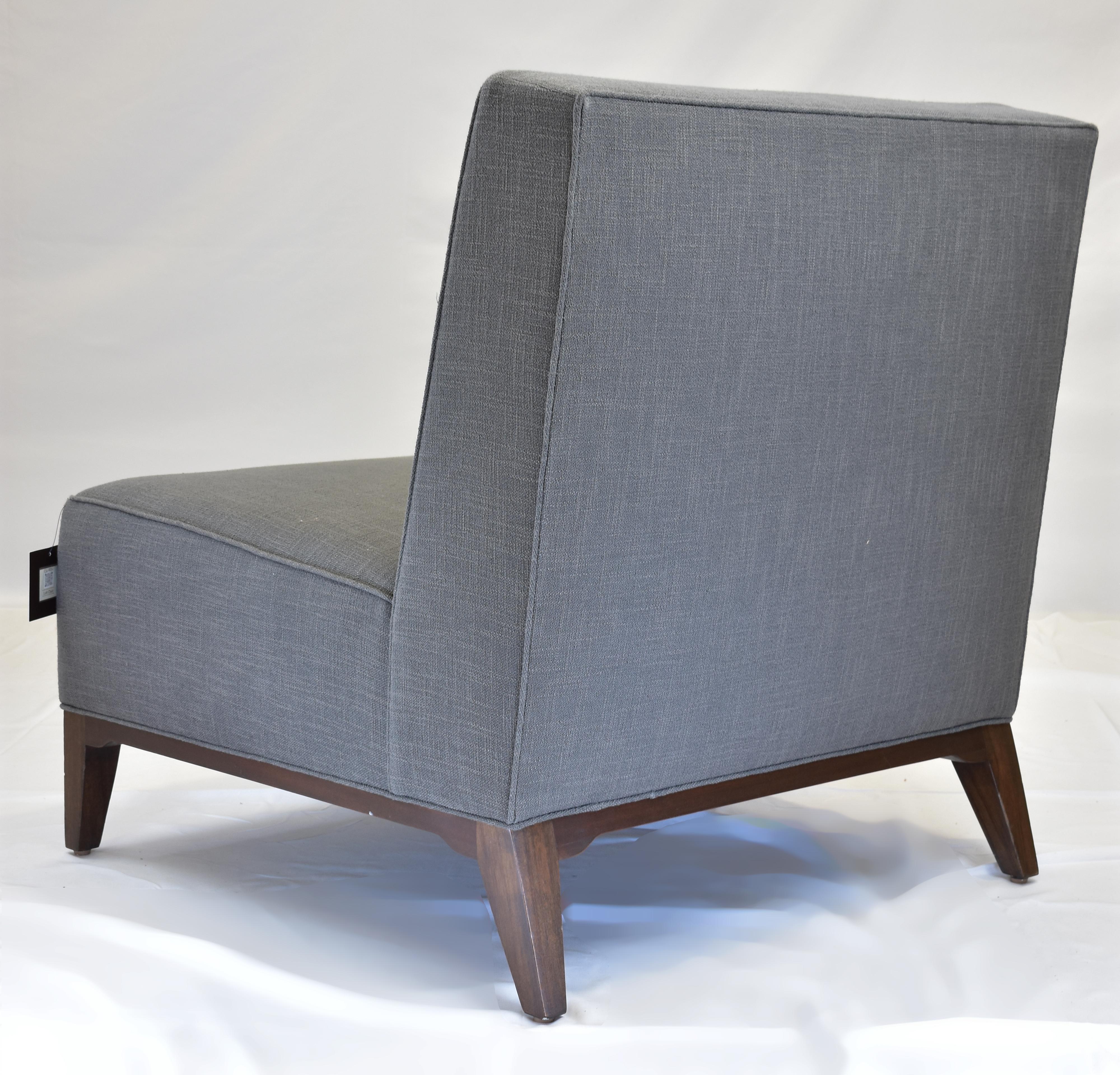 Modern Le Jeune Upholstery Loft Slipper Chair Showroom Model For Sale