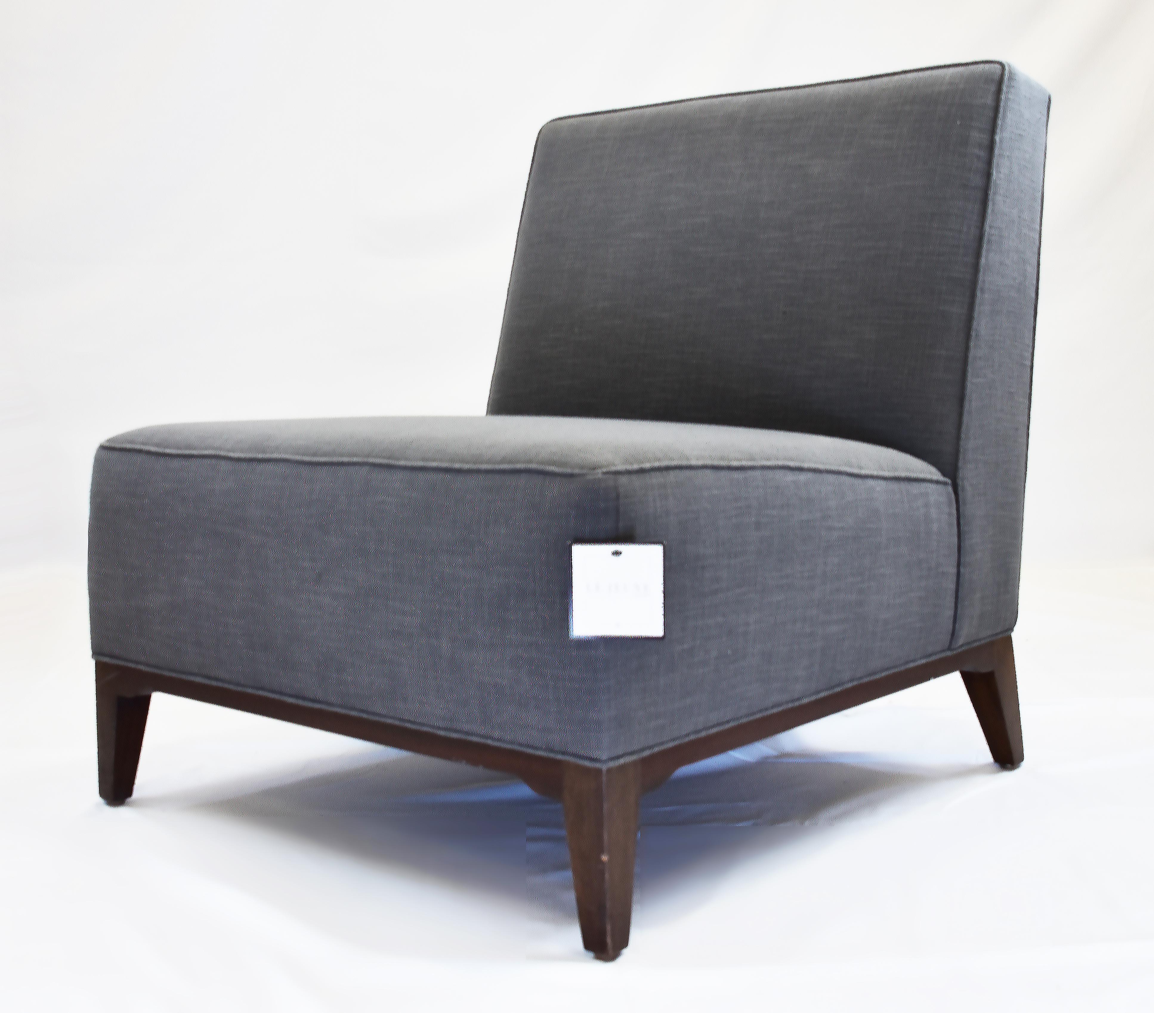 Contemporary Le Jeune Upholstery Loft Slipper Chair Showroom Model For Sale