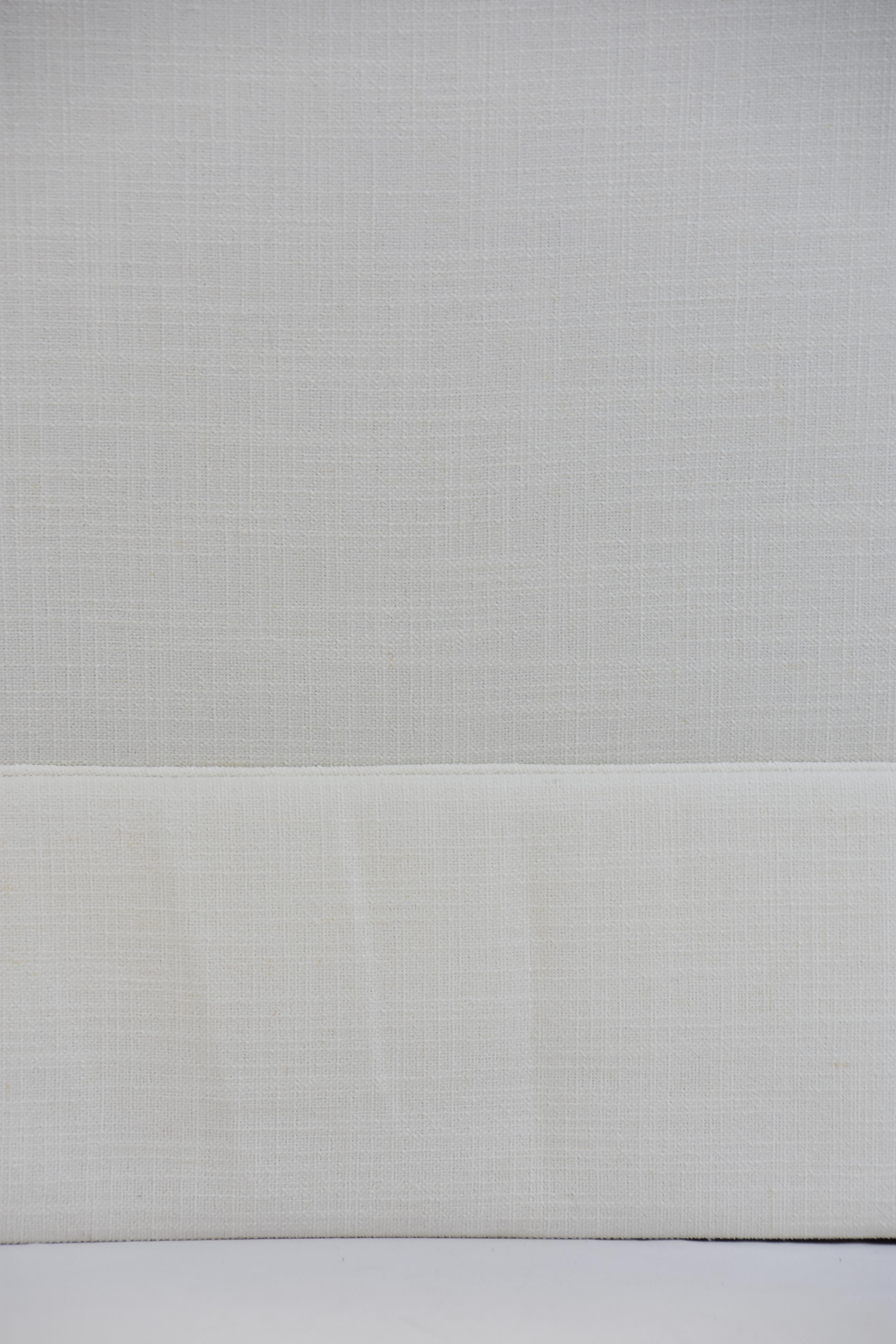 Le Jeune Upholstery Lucca Sofa Showroom Model in White Linen 6