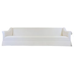 Le Jeune Upholstery Lucca Sofa Showroom Model in White Linen