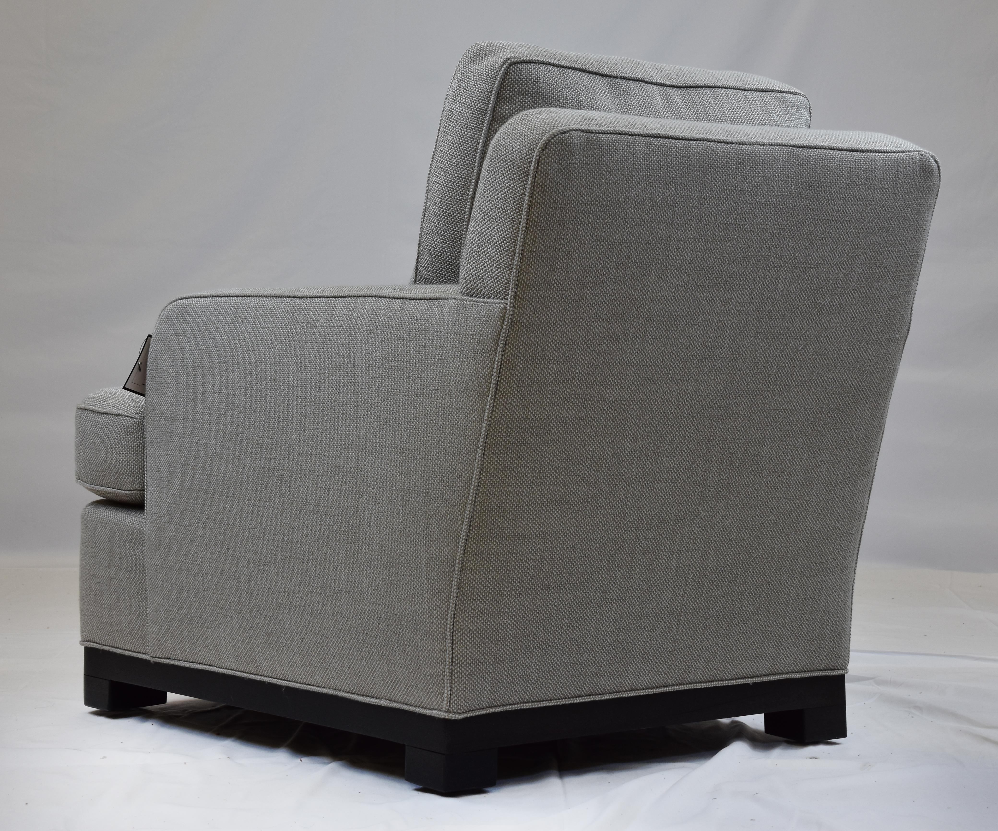 Contemporary Le Jeune Upholstery Madison Lounge Chair Showroom Model For Sale